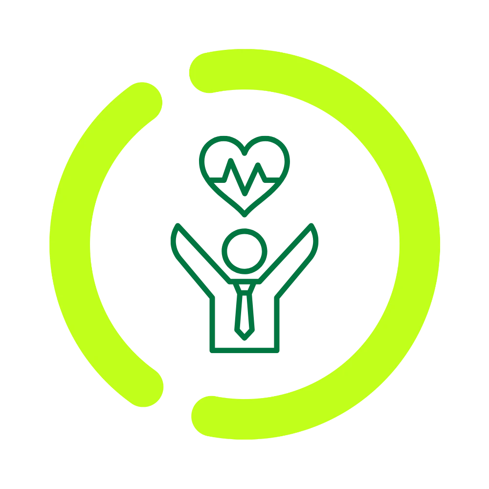 Well-being on point icon